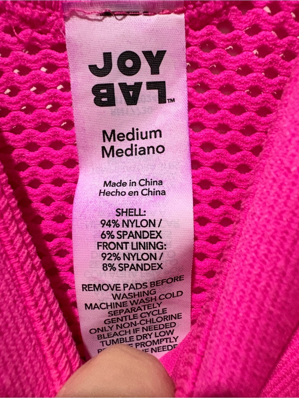 JoyLab Bright Pink V-Neck Knit Romper - Picture 3 of 7